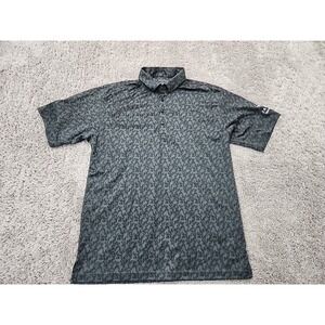 HL Sport Polo Shirt Mens S Gray Camo Land Rover Jaguar Houston-Central Golf